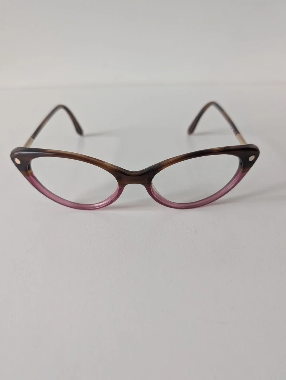 Tom Ford TF5189 050 Cat Eye Eyeglasses Brown Purple Tortoise 54-17-140 Italy.